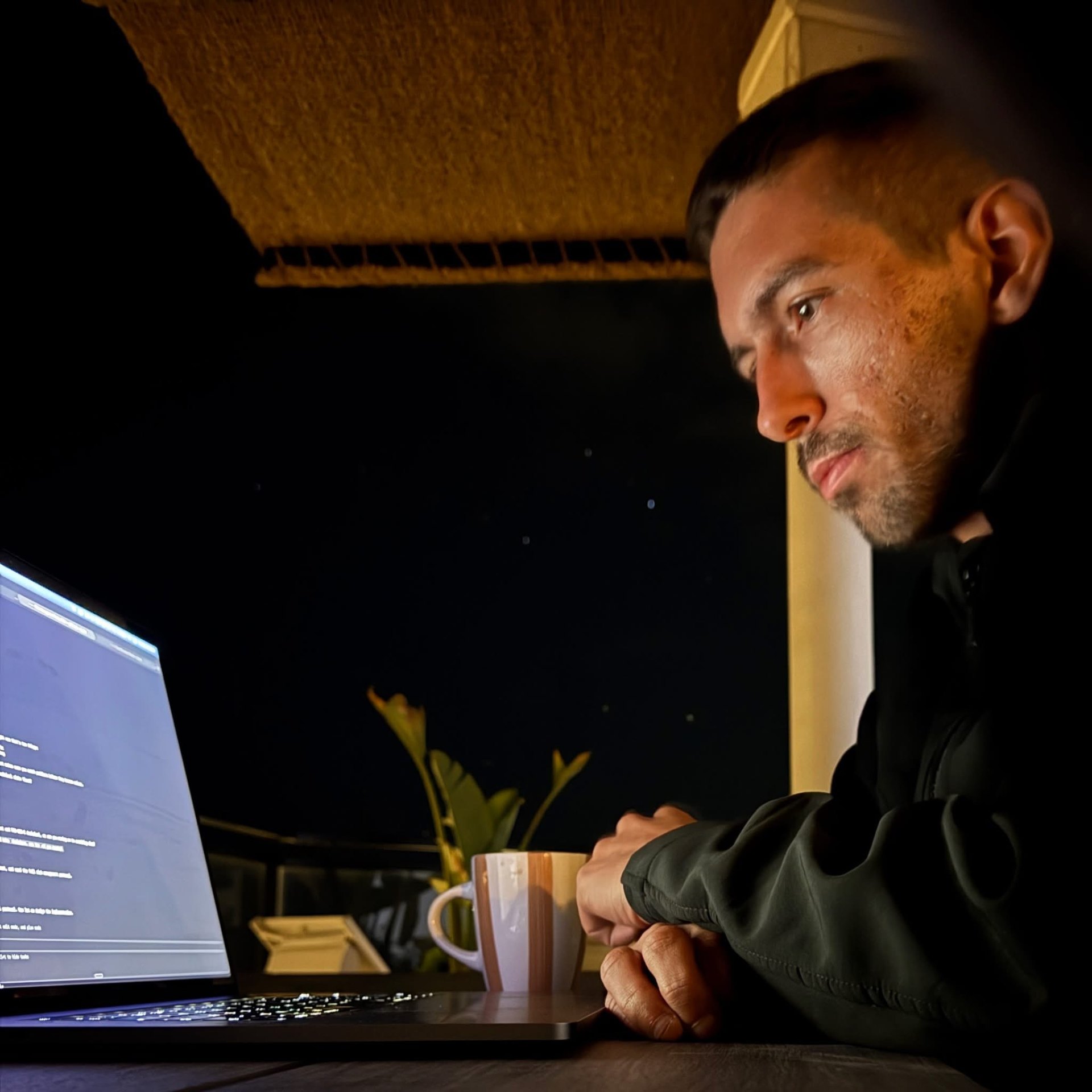 Charlie Jennett working on a client AI agent build for a UK trades business