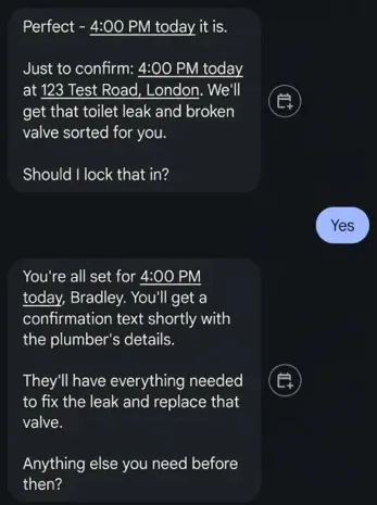 Real AI conversation