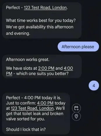 Real AI conversation