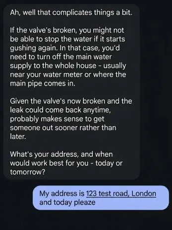 Real AI conversation